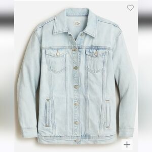 J. Crew Relaxed Oversized Denim Jacket Waterside Wash
